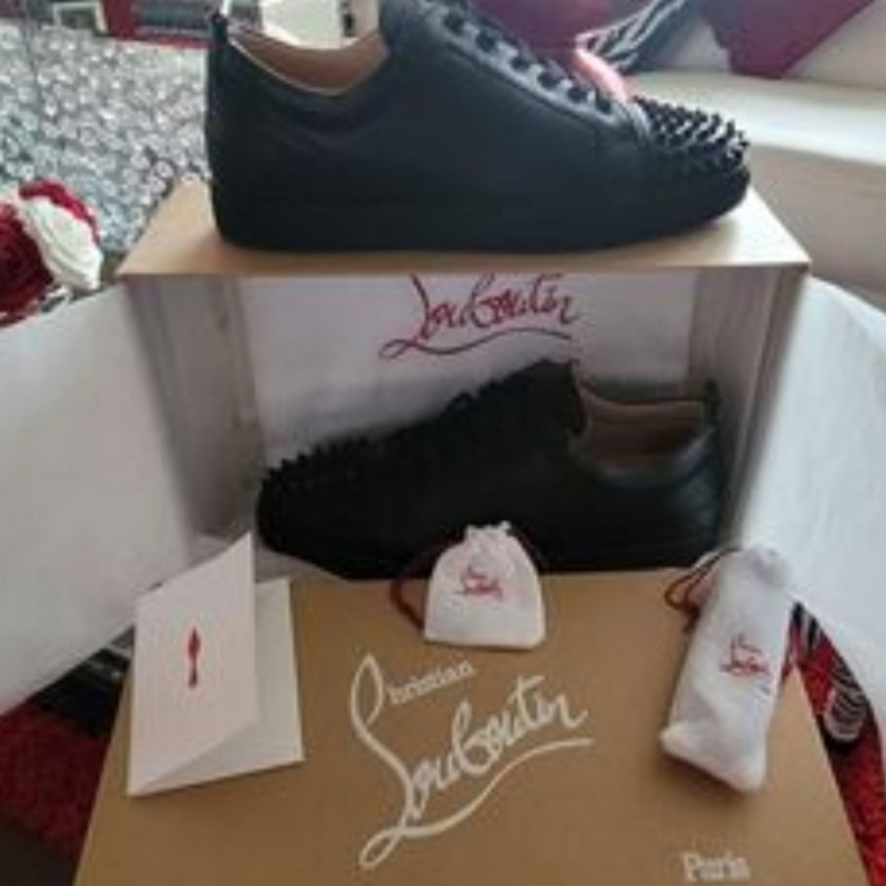Christian Louboutin Louis Junior Spike Flat Calf